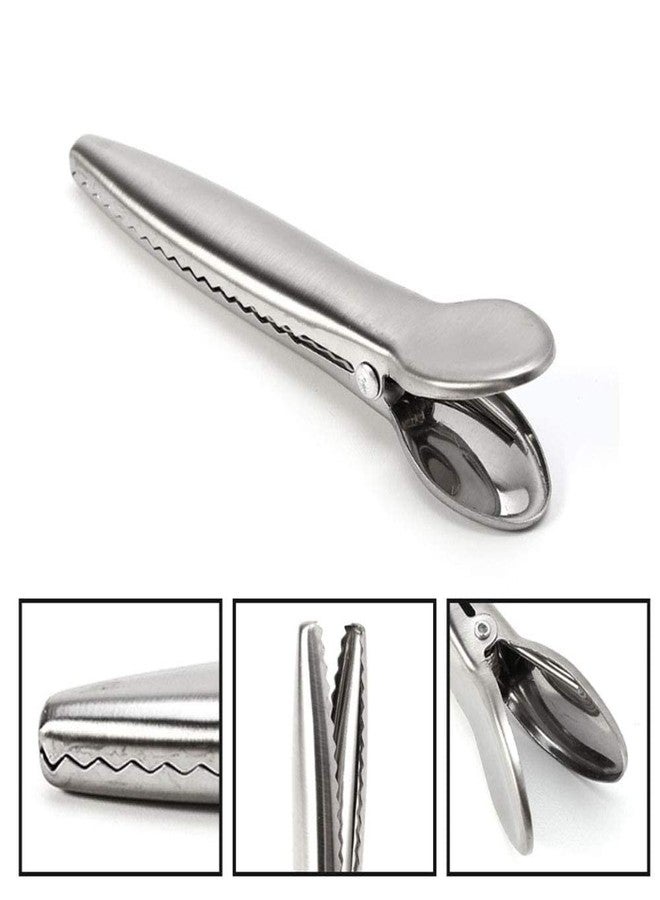 TAODAN Set of 6 Heavy Duty Stainless Steel Alligator Clips,Fresh-Keeping Clamp Jaw Sealing Clips Air Tight Seal Grip on Coffee & Food Bags - Image 3